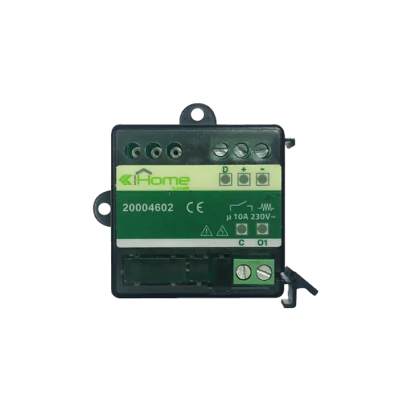 1 OUT SIMPLEHOME MOD. 10A RELAY ON BUS, FLUSH-MOUNTED OR DIN