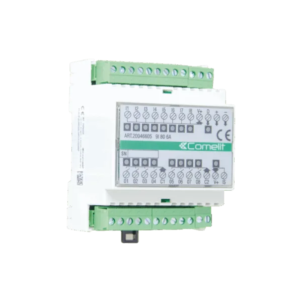 SIMPLEHOME MODULE 9 IN/8 OUT (6A) ON DIN RAIL