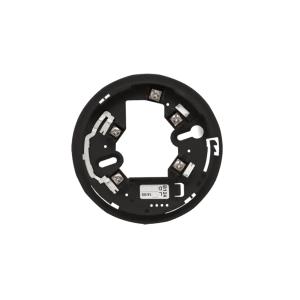 STANDARD BASE FOR ADDRESSABLE DETECTORS, BLACK