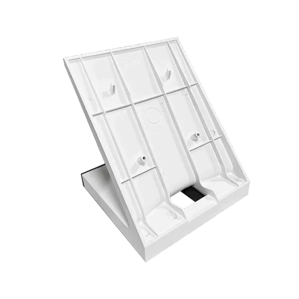 DESK STAND FOR TABLETOP MOUNTING OF PEOPLE VIDEO DOOR ENTRY MONITORS.