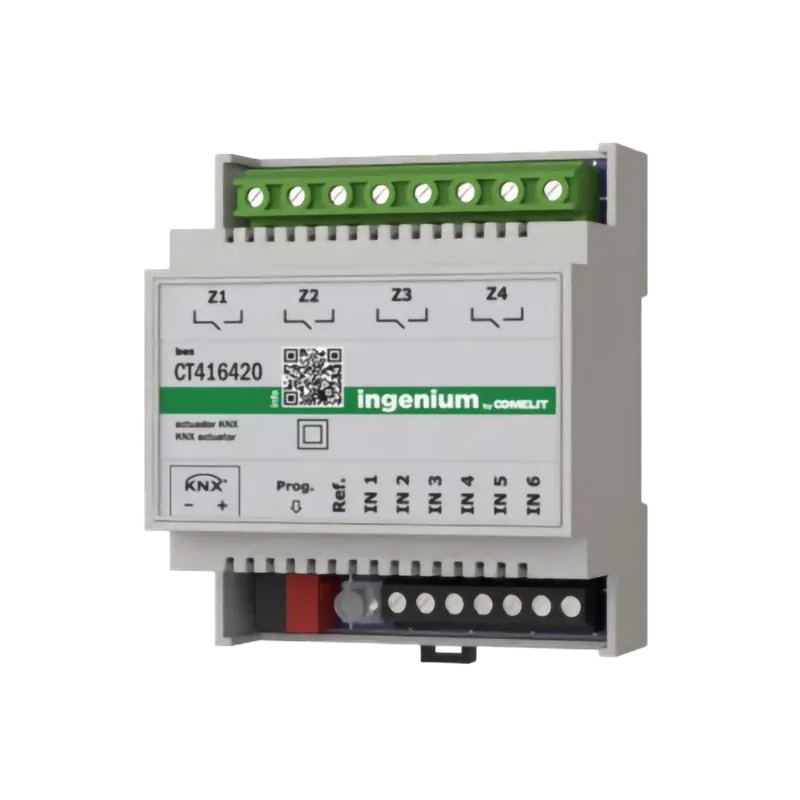 ct416420-medium KNX ACTUATOR 6 INPUTS - 4 OUTPUTS 16A - Image 1